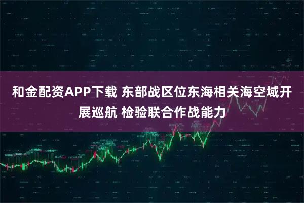 和金配资APP下载 东部战区位东海相关海空域开展巡航 检验联合作战能力